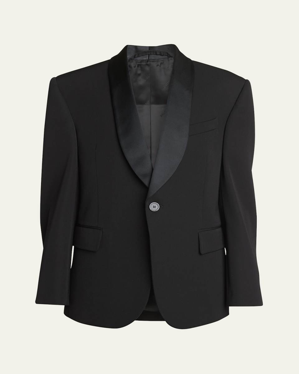 Shrunk Wool Tuxedo Jacket